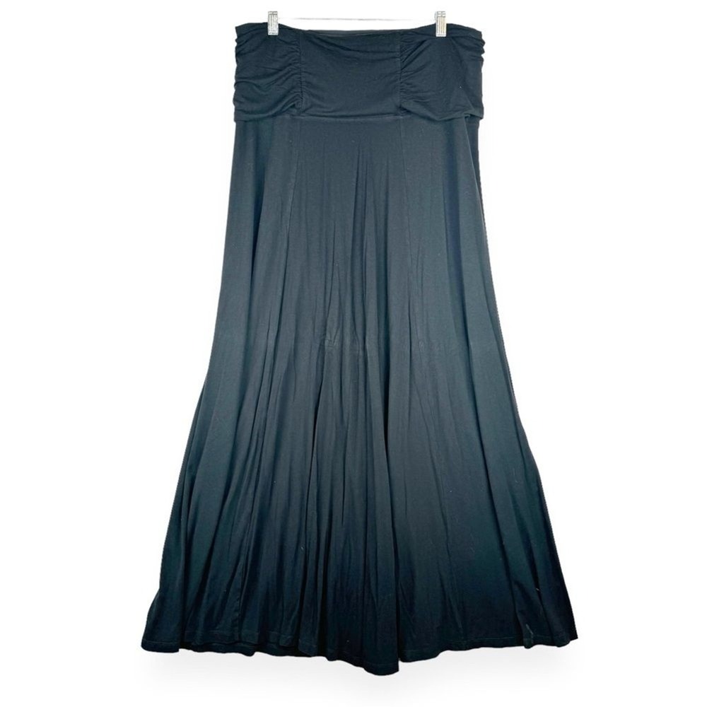 Ruby Ribbon Black Strapless Maxi Dress Plus Size 2XL Womens Slimming Sundress